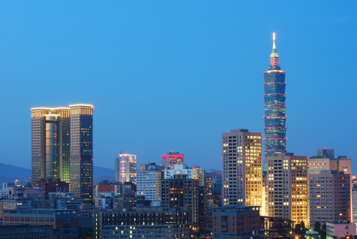 Taipei Skyline in a clear night