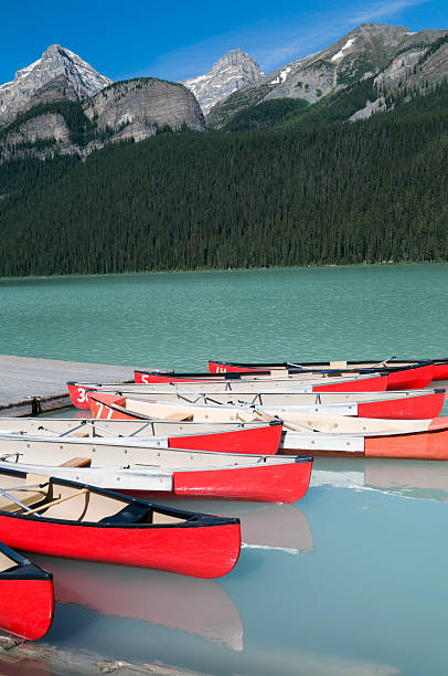 istock Canoes at Lake Louise 157375681
