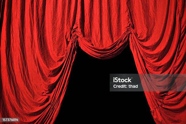 Eingang In Red Velvet Stockfoto und mehr Bilder von Vorhang - Vorhang, Königshaus, Samt