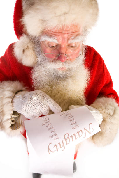 istock Santa checks his naughty list 157376061