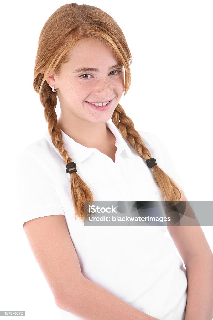 Ragazza sorridente. - Foto stock royalty-free di 10-11 anni