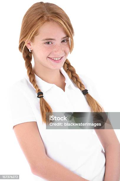 Ragazza Sorridente - Fotografie stock e altre immagini di 10-11 anni - 10-11 anni, Adolescenza, Allievo