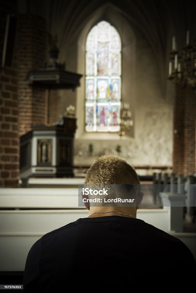 In church  Accidents and Disasters Stock Photo