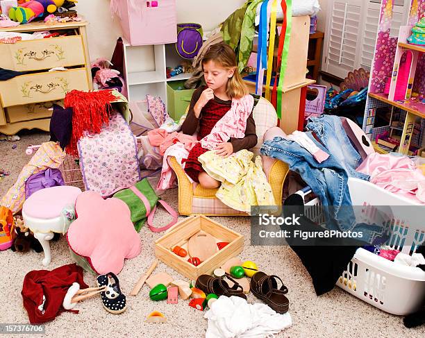 Messy Room Stock Photo - Download Image Now - Messy, Child, Domestic Room