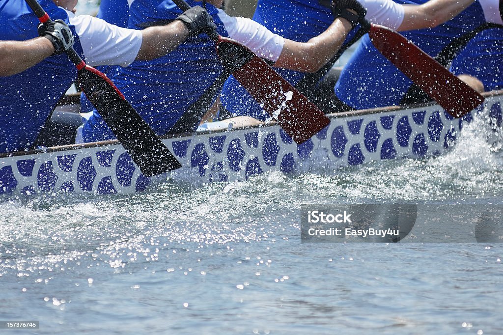 Dragon boat Close up of dragon boat race.  Dragon Boat Racing Stock Photo