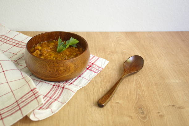 istock Stew in wooden bowl 1573767790