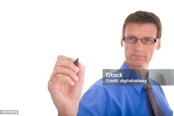 Making A Point Stock Photo - Download Image Now - Drawing - Activity, Whiteboard - Visual Aid, Adult