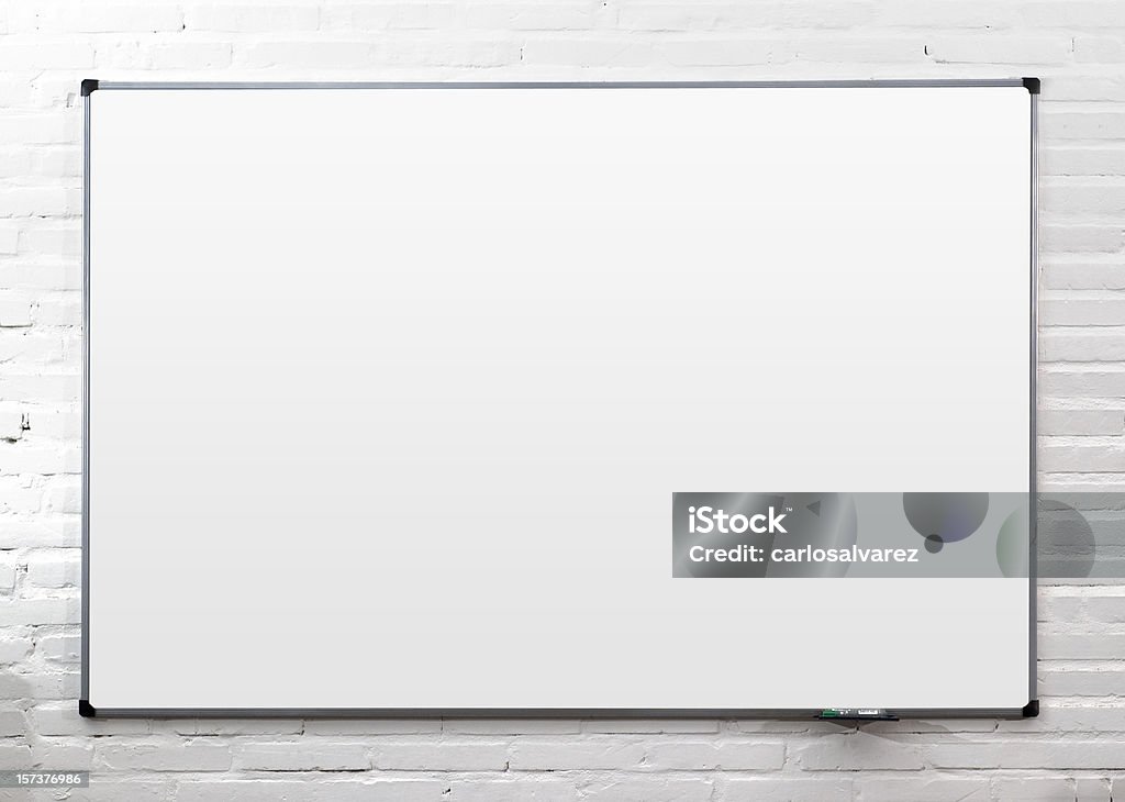 White Board  Whiteboard - Visual Aid Stock Photo