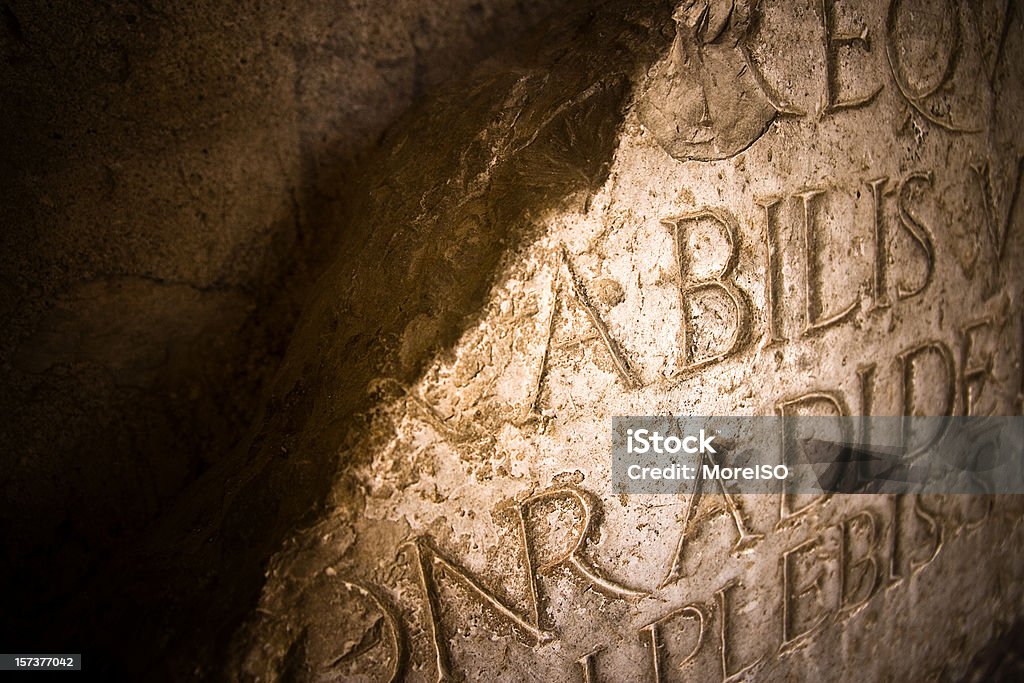 Inschrift - Lizenzfrei Alphabet Stock-Foto