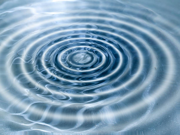 防滴 - ripple concentric wave water ストックフォトと画像