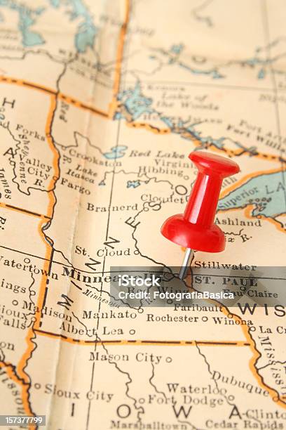 Foto de Saint Paul e mais fotos de stock de Mapa - Mapa, Minnesota, América do Norte