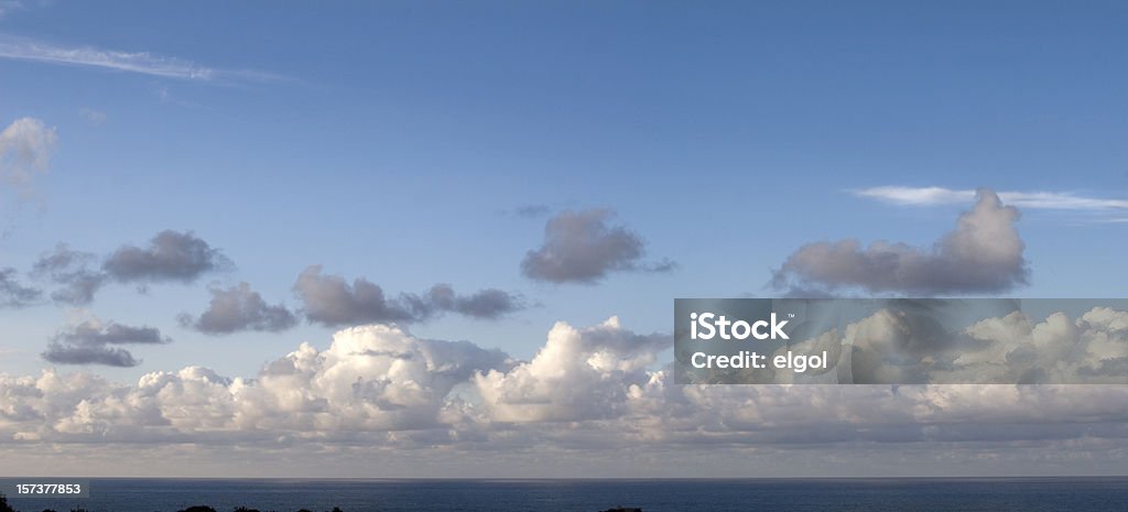 Cloudscape , Horizon, Ocean  Blue Stock Photo