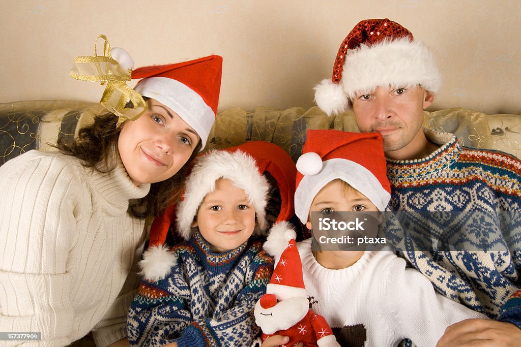 Christmas family portrait  Adult Stock Photo