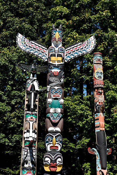 istock Totem Poles  in Park 157378090