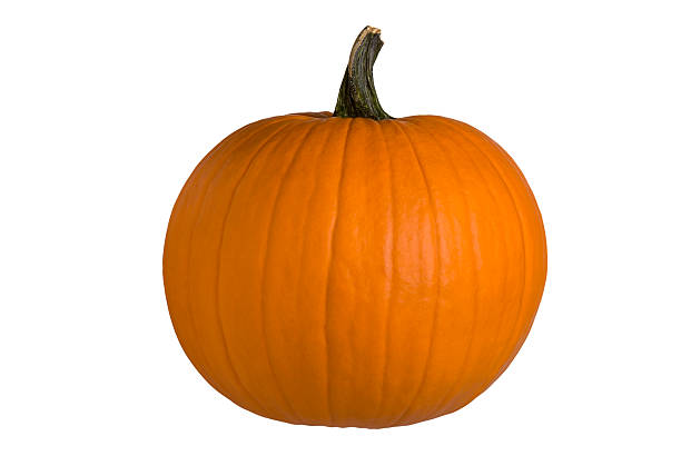 redondo halloween calabaza, ideal: clipping path (borde de corte - trazado de recorte fotografías e imágenes de stock