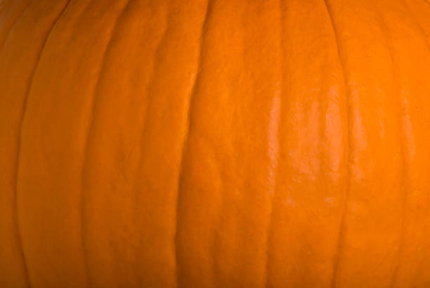 Full Frame - Side Of A Halloween Pumpkin stock photo