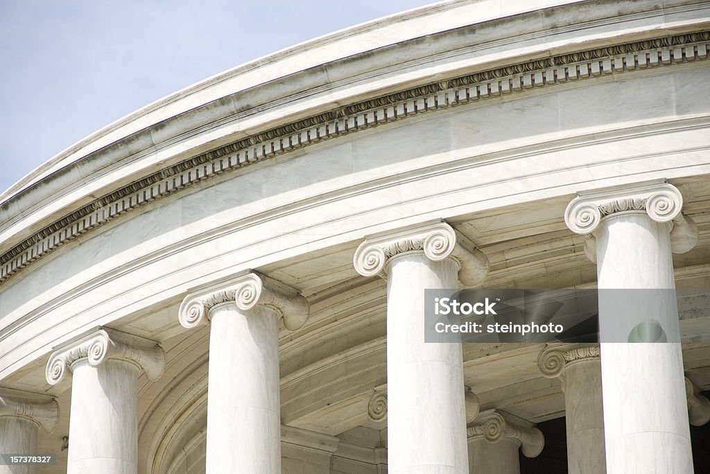 Colonnes ioniques du Jefferson Memorial - Photo de Architecture libre de droits