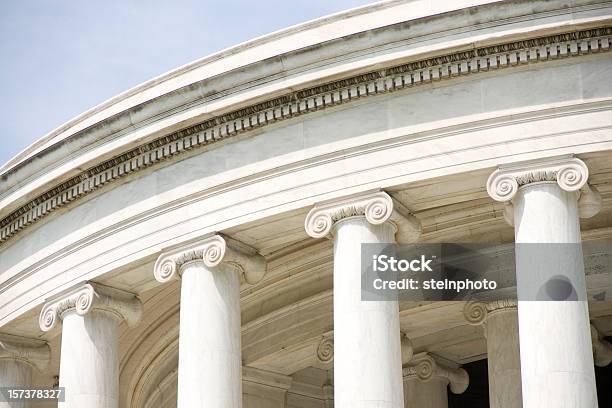 Photo libre de droit de Colonnes Ioniques Du Jefferson Memorial banque d'images et plus d'images libres de droit de Architecture - Architecture, Colonne architecturale, Horizontal