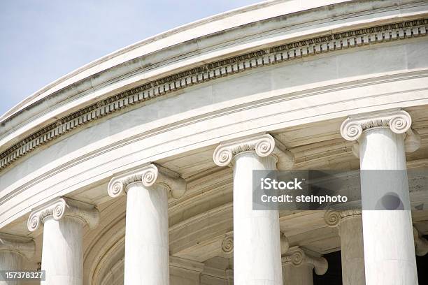 Jonowych Kolumny Na Jefferson Memoriał - zdjęcia stockowe i więcej obrazów Architektura - Architektura, Bez ludzi, Fotografika