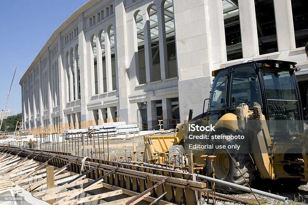 Novo estádio de construção - Foto de stock de Estádio Yankee royalty-free