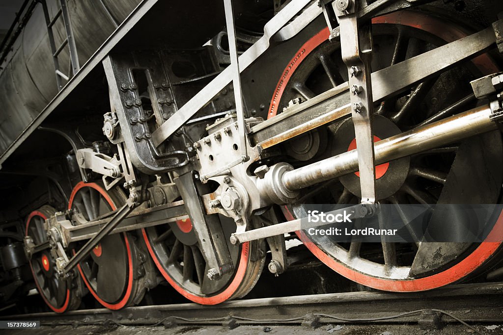 Trem a vapor - Foto de stock de Machinery royalty-free