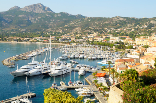 Port Hercule (Monaco Marina), Principality of Monaco, a sovereign city-state located on the French Riviera.