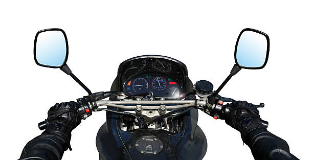 détail de moto - motorcycle mirror biker glove photos et images de collection