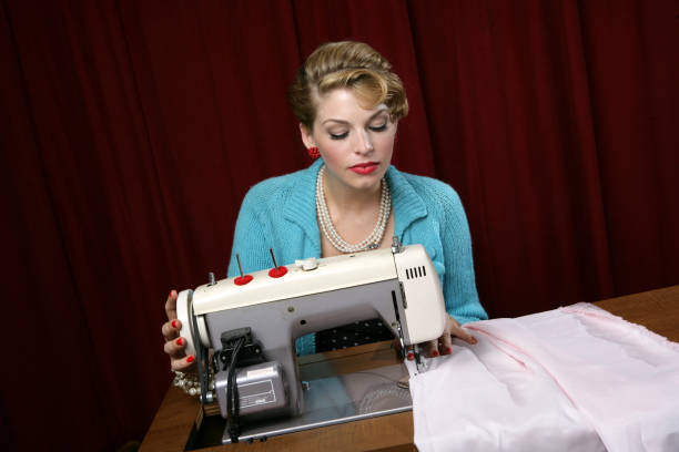 Woman sewing