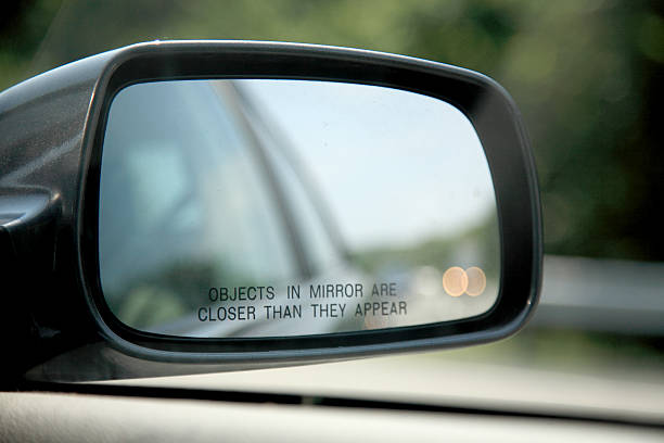 message on the side view mirror