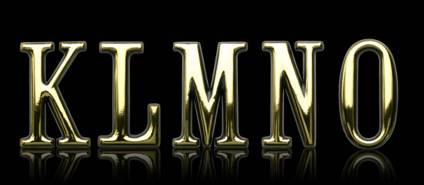 istock Golden Letters - K L M N O 157378867