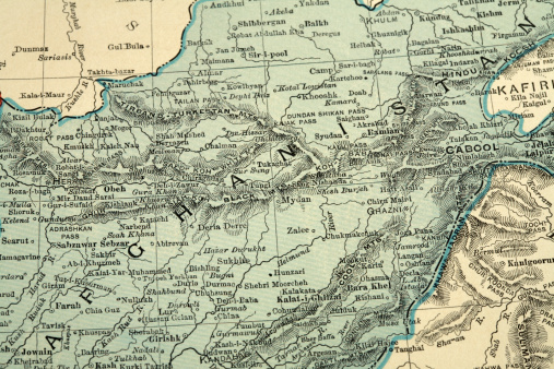 A closeup shot of thevintage 1891 map of Long Island