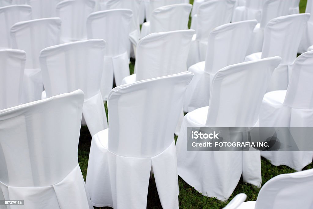 Hochzeit-Stühle - Lizenzfrei Eingewickelt Stock-Foto