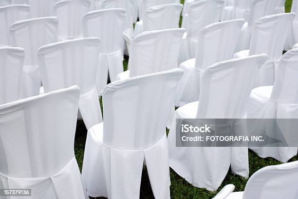 Hochzeitstühle Stockfoto und mehr Bilder von Eingewickelt - Eingewickelt, Ereignis, Farbbild