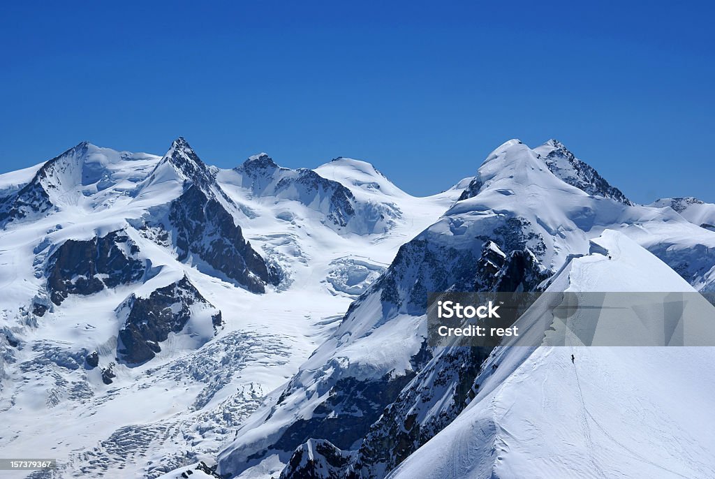 Pennine Alps  Monte Rosa Stock Photo