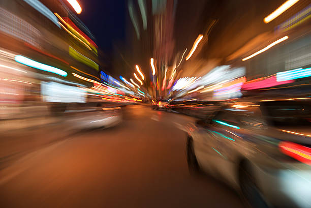 istock Police car blur motion 157379524