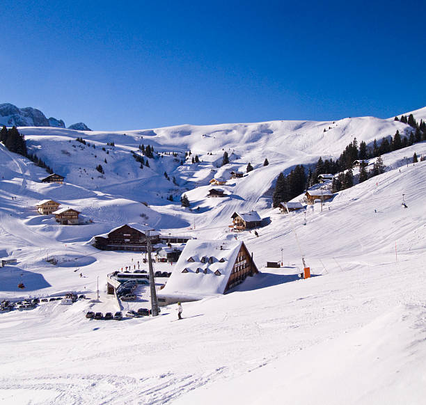 suiza wonderland - apres ski ski snow mountain fotografías e imágenes de stock