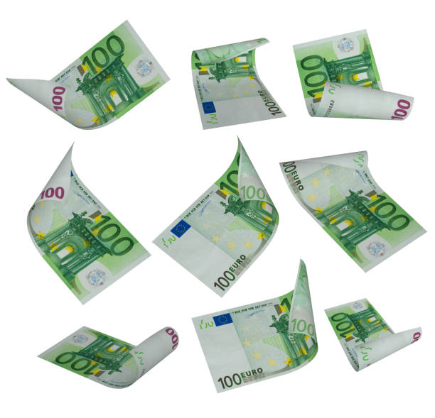 banconota da cento euro - one hundred euro banknote foto e immagini stock