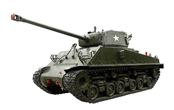 lendário m4 sherman tanque - military us military tank land vehicle - fotografias e filmes do acervo