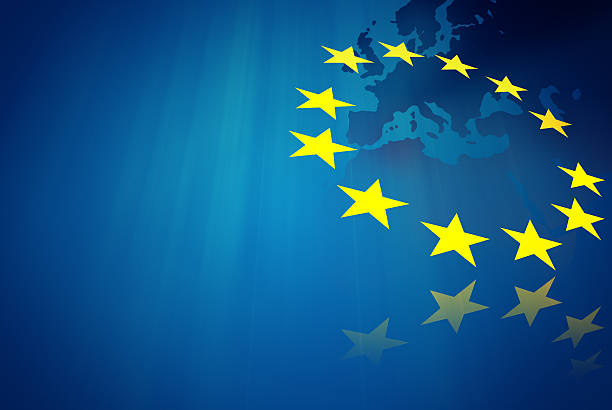 европейский союз концепция - флаг европейского союза стоковые фото и изображения