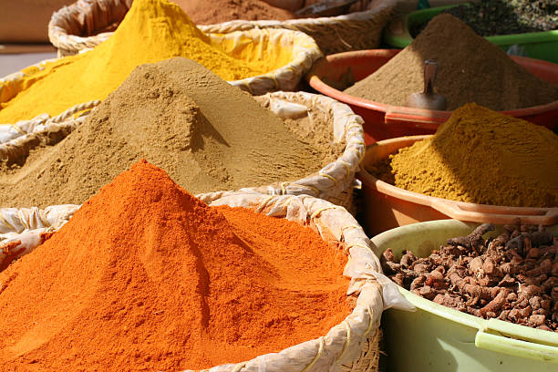 Spices - Tunisian souk #2  tunisia sahara douz stock pictures, royalty-free photos & images