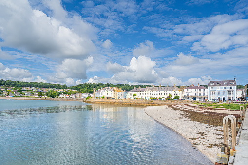 Looking towards the town of Beaumaris on the isle of Anglesey