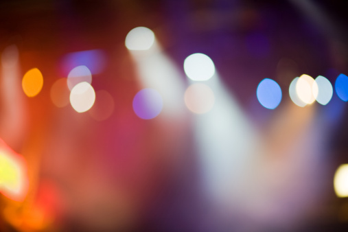 Defocused stage lights, perfect for background.