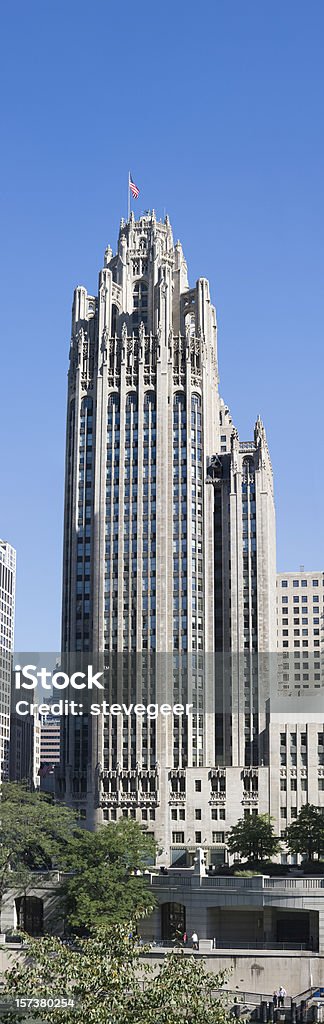 Tribune Tower Chicago - Foto de stock de Arquitetura royalty-free