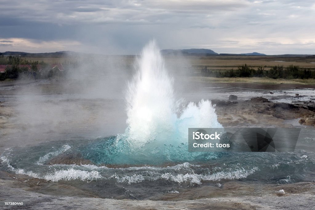 Geiser Strokkur erupción - Foto de stock de Hervir libre de derechos