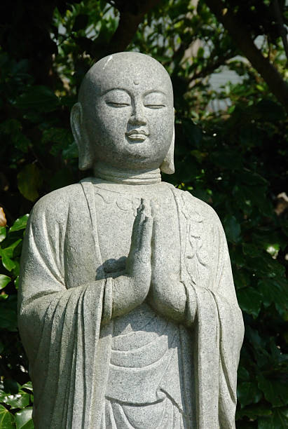 Jizo statue in Enoshima, Japan  shingon buddhism stock pictures, royalty-free photos & images