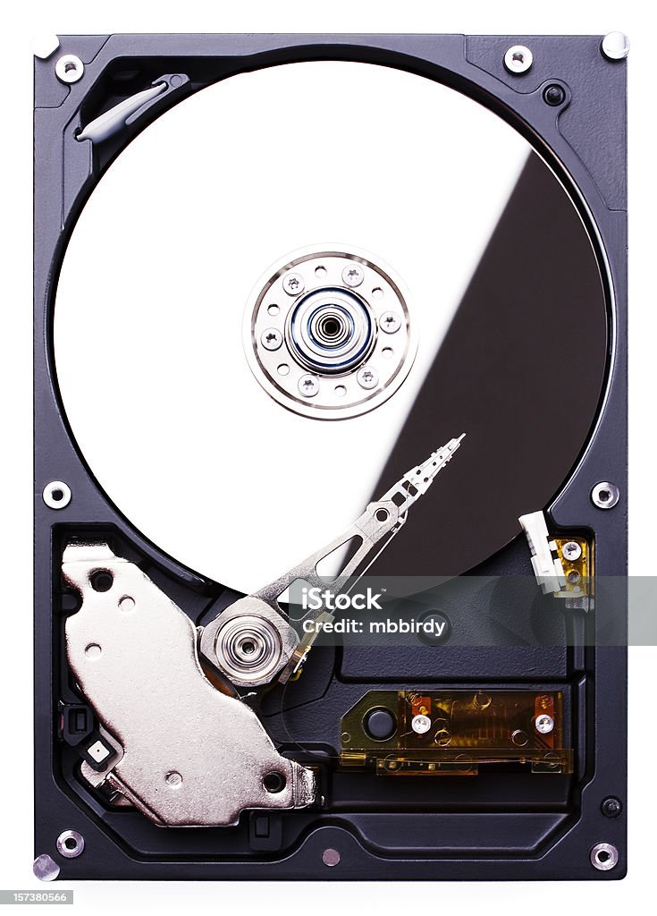 하드 디스크 드라이브 (클리핑 경로가), 흰색 바탕에 흰색 배경 - 로열티 프리 하드 드라이브 스톡 사진