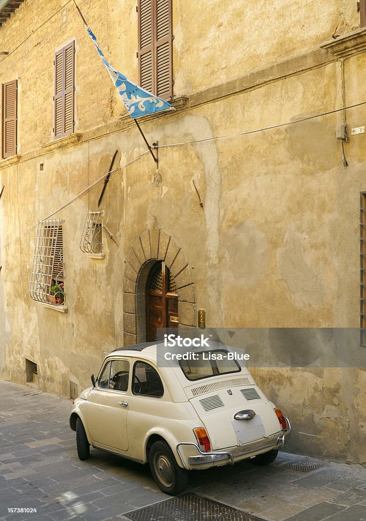 Vintage de Itália Fiat 500 Cena Urbana - Royalty-free Itália Foto de stock