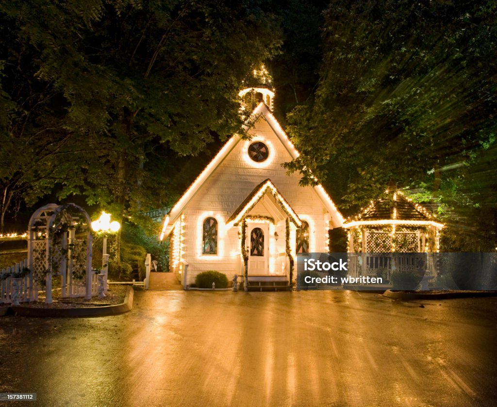 Wedding Chapel di serie amore - Foto stock royalty-free di Notte