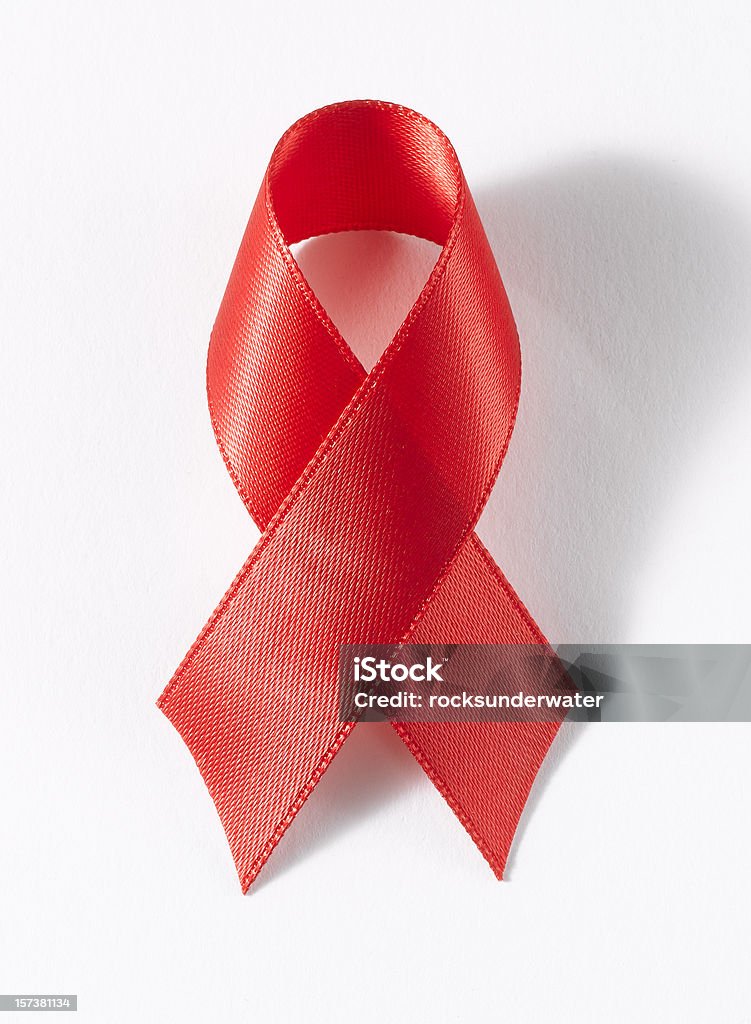 AIDS wstążka - Zbiór zdjęć royalty-free (Czerwona wstążka)