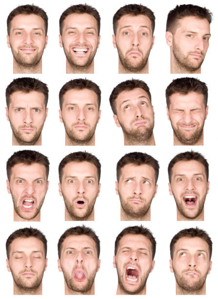 istock An array of male facial expressions 157381188